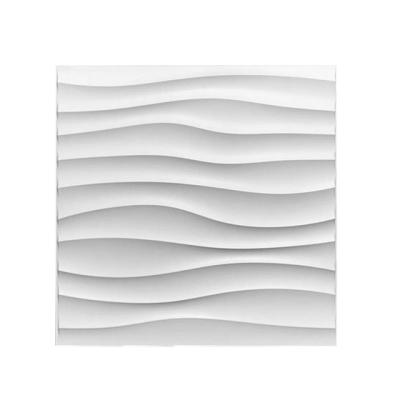 China 3d Anti-water PVC Wall Panel Hot Selling High Gloss Relief White Embossing Home Decor Easy Install High-end Innovative Moisture-Proof for sale