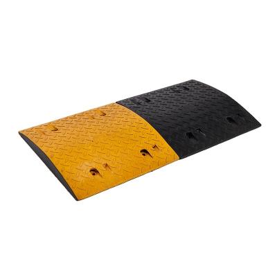 China High quality parking lot 50*50*5 rubber bump zone speed deceleration road household road vehicle rural stopper for sale