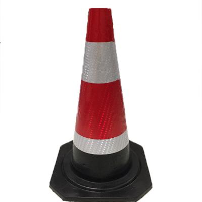 China Roadway Safety Signs 60*33*33cm Customized Road Reflective Parking Barricade Prohibit Not Ice Cream Warning Equipments Traffic Rubber Cone for sale