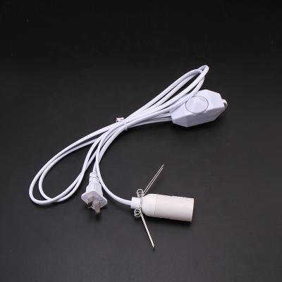 China Home Appliance 1.5m Salt Lamp Power Cord With E14 Dimmer Socket 220V Switch for sale