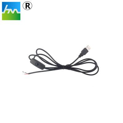 China Customized Wholesale Home Appliance Interface Mains Cord Usb Cable With On Off Switch 5v2a Power Switch Cable for sale