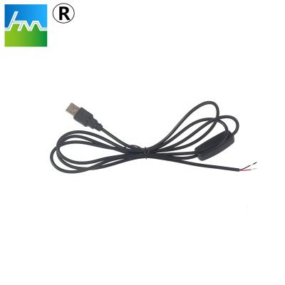 China Customized Wholesale Home Appliance Mains Cord Usb Cable With 501 On To Switch Power Switch Cable 5v2a for sale