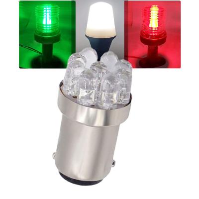 China 1004 Led Boat LED Bulb BA15D 90 Bulb For Port Light Starboard Bow And Stern Marine Lights Led Red Green Boat Navigation Lights White DC 12V for sale