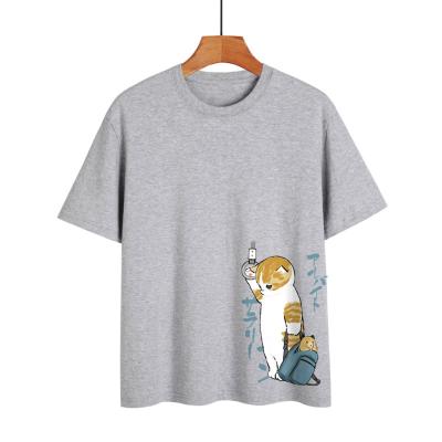 China Anti-wrinkle Summer Custom Loose Print Fashion Cartoon Top Women Short Sleeve Casual T-Shirt for sale