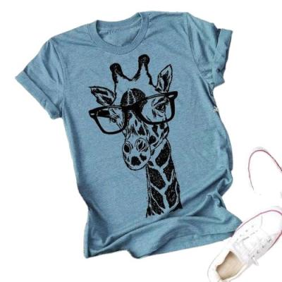 China Wholesale Anti-Wrinkle V-Neck Short Sleeve T-Shirt Design Loose Casual Women Tops for sale