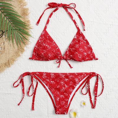 China Plus Size 2023 Women Designer Luxury Swimsuit Famous Brands Letter Print Bikini Bath Suit Sexy Designer Swimwear for sale