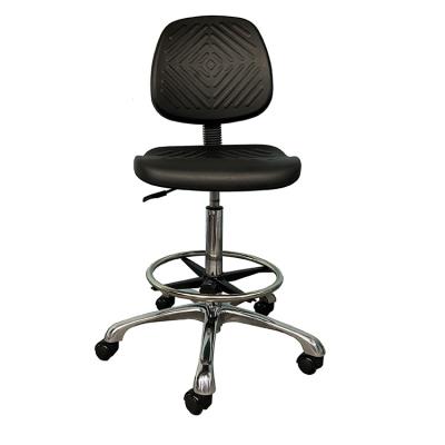 China PU Bar Chair Leather Lifting Height (Height) Adjustable Backrest Modern Ergonomic Swivel With Footrest for sale