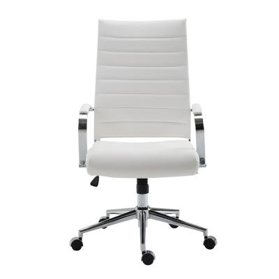 China (Height) Tremaine Management High Poly & Bark Adjustable Back Chair, White for sale