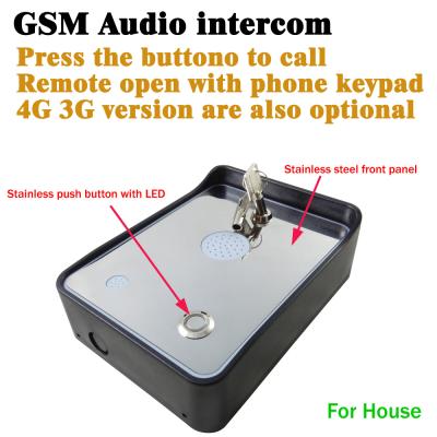 China GSM Intercom Doorbell Audio Intercom For Villa, Home, Apartment And Help Direct GSM-POINT for sale