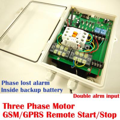 China Three Phase GSM Power Supply Controller For Motor , Water Pump GSM-MOTOR for sale