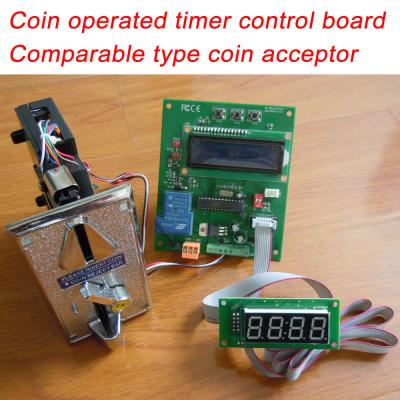 China Coin Operated Timer Control Box / Coin Acceptor LCD Display Panel WF-501LCD for sale