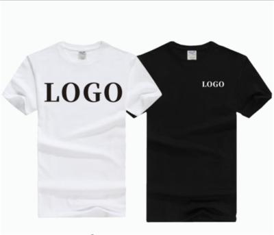 China 2021 Custom Promotion QUICK DRY Mens Sports Logo Print 100% Cotton T-shirt With Logo for sale