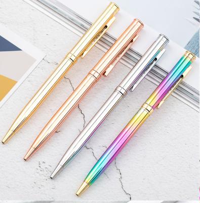 China Cheap Promotional Pen Hot Sale Logo Printed Plastic Metal Gift Custom Ballpoint Pen With Custom Logo for sale