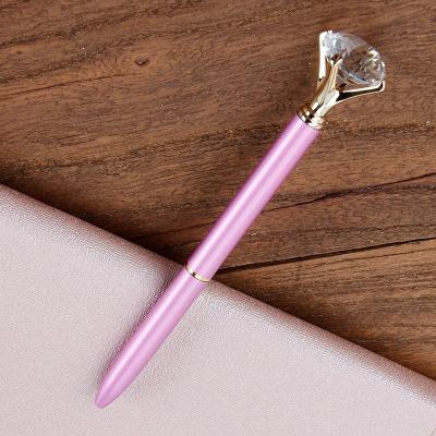 China Promotional Custom Ballpoint Pen Ballpoint Pen Gift Diamond Crystal Luxury Logo Printed Ballpoint Pen for sale