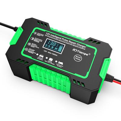 China Temperature compensation 2022 Innovative Products EU/US/UK/AU 12 Volt Automatic Identification 4 Color Car Smart Battery Charger for sale