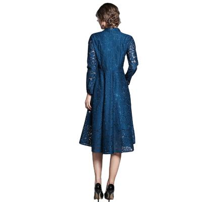 China Breathable Hot Sale Plus Size 5XL Casual Elegant Floral Dress Lace Fashion Dress With Great Price for sale