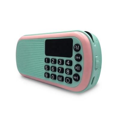 China Best Gift Usb Dual TF Card Portable Fm Radio MP3 Player Portable Radio for sale