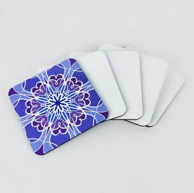 China Coastal custom reusable promotional sublimation make your own beer coasters for sale