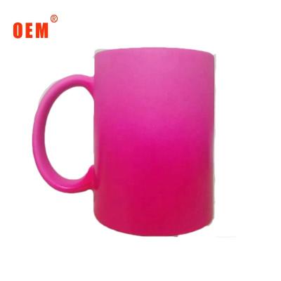 China Viable Promotional 11oz Sublimation Glass Color Changing Coffee Mug for sale