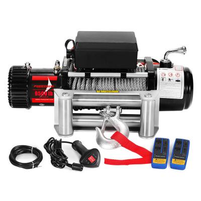 China ATV/UTV Steel Cable FIERYRED Radio Remote Electric Winch 9500LBS 12V For ATV 4WD Truck for sale