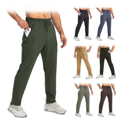 China Anti-Wrinkle Mens Golf Pants Light Weight Breathable Quick Dry Work Jogging Jogging Breeches With 3 Pockets for sale