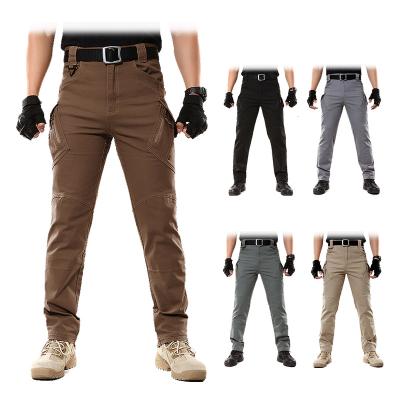 China Custom Ix9 Mens Outdoor Tactical Combat Anti-Wrinkle Pants High Elasticity Ripstop Pocket Ix7 Multi Loose Pants Increasing Cargo Pants for sale