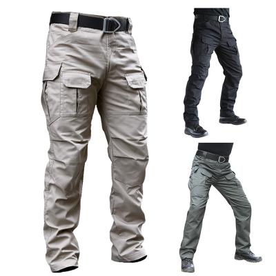 China Outdoor Men Ripstop Mountain Tactical Loose Pants Anti-Wrinkle Hiking Climbing Pants Camouflage Pants With Multi Pockets for sale