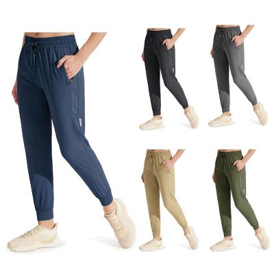 China Clothing Direct Cargo Women Anti-wrinkle Pants Light Weight Workout Sports Lounge Jogging Quick Dry Rise Outdoor Sportswear Tracksuit for sale