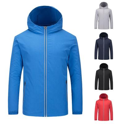 China Breathable Spring Autumn Hiking Waterproof Jackets Men Outdoor Sports Climbing Trekking Camping Fishing Hooded Slim Coat Anorak Jacket for sale