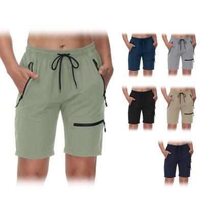 China Custom Casual Women's Gym Outdoor Joggers Anti-Wrinkle Rise Shorts Weaving Quick Dry Sporty Jogging Cargo Shorts for sale