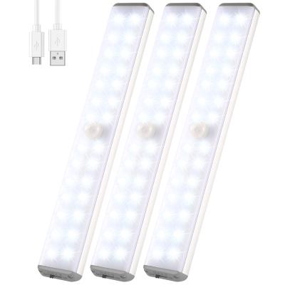 China Wholesale Price Modern 28 LED Rechargeable Motion Sensor Led Cabinet Light For Jewelry / Shoecase / Kitchen Stairs for sale