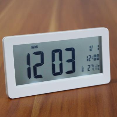 China Modern Simple And High Quality Beautiful Calendars For Bedroom LCD Display Alarm Clock for sale