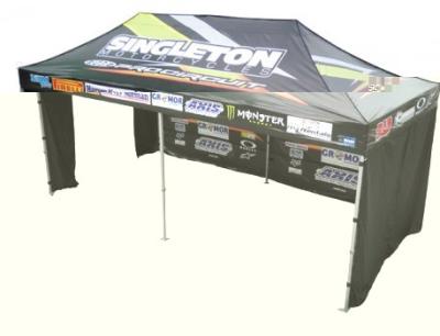 China 3M camounflage shad lightweight pop up gazebo with one canopy , one full wall for sale