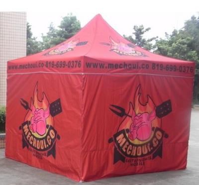 China Red 10x10ft Easy Folding garden Pop Up Gazebo Tent Dye Sublimation Printing for sale