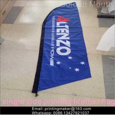 China Double Sided Feather Flags with Cross Base for sale