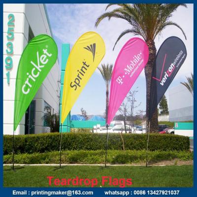 China Custom Advertising Flying Teardrop Flags Banners for sale