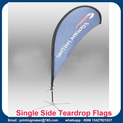 China Large Size Teardrop Flags Banner Printing for sale