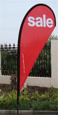 China Dye Sublimation Printing Teardrop Flag Banner for sale