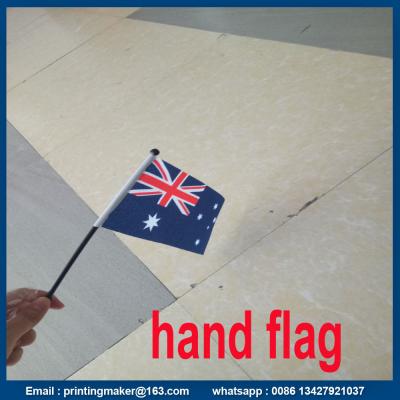 China Printing Polyester National Hand Flag for sale