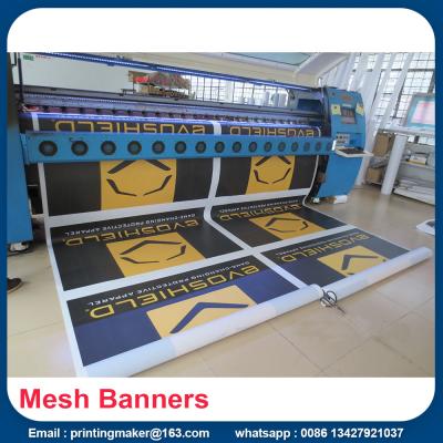 China Mesh Printed PVC Banners With Metal Eyelets for sale