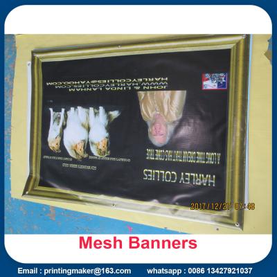 China Printed Mesh Vinyl Banner Fence Scrim for sale