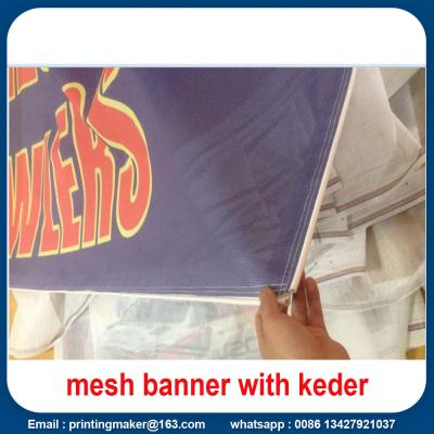 China Large Mesh Banner with Keder Edge for sale