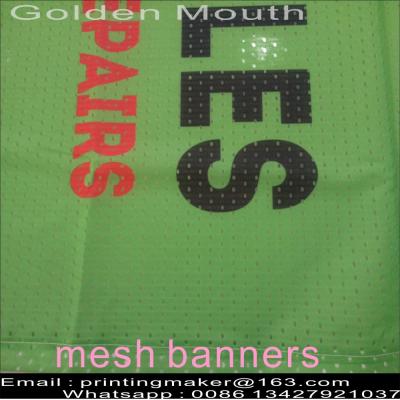 China Custom Size 350G PVC Vinyl Mesh Banners for sale