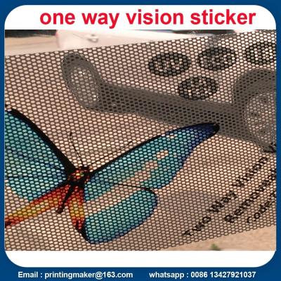 China Double-sided Two Way Vision Vinyl Window Sticker for sale