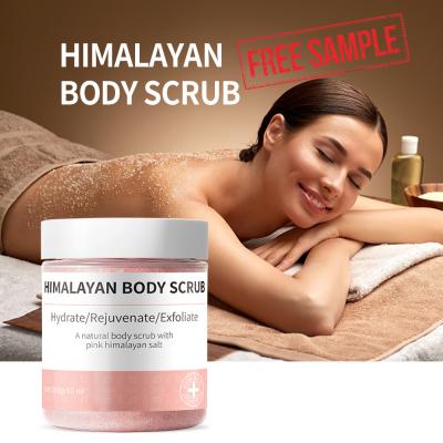 China Free Sample Exfoliator Skin Care Bath Salt 280g Deep Cleansing Himalayan Organic Body Scrubs for sale