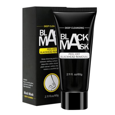 China Blemish Private Label Skin Care Face And Nose Clearing Cleansing Peel Off Black Mask For Blackhead Remover for sale