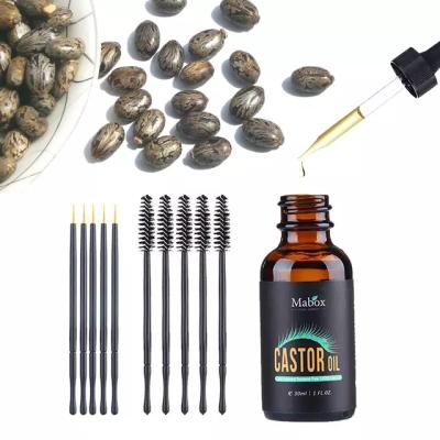 China Seasonal Private Label 100% Organic 30ml Castor Oil For Eyelash Eyebrow Growth for sale