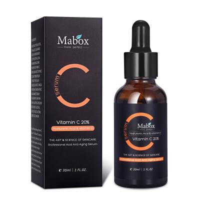 China Skin Revitalizer Private Label 20% Vitamin C Serum With HA And Vitamin E For Whitening Dark Spot Removal for sale