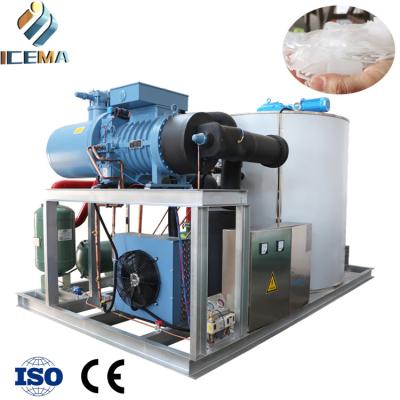 Cina ICEMA Factory Supply Freshwater Ice Flake Making Machine Flake Ice Maker for fresh seafood fishery in vendita