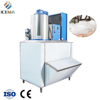 China Commercial electric snow flake ice machine water cooled ice flakes machine industrial 30 tons for shipping fishery restaurant zu verkaufen